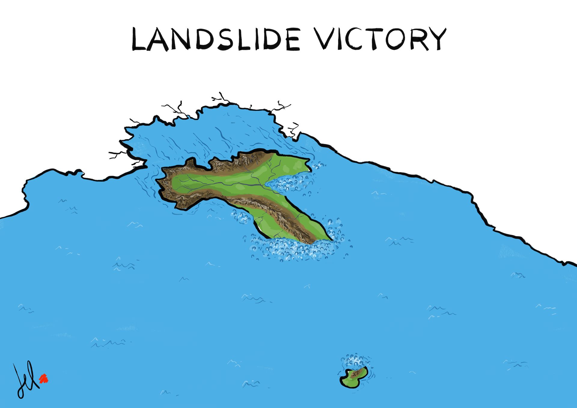 Landslide victory - Del Rosso